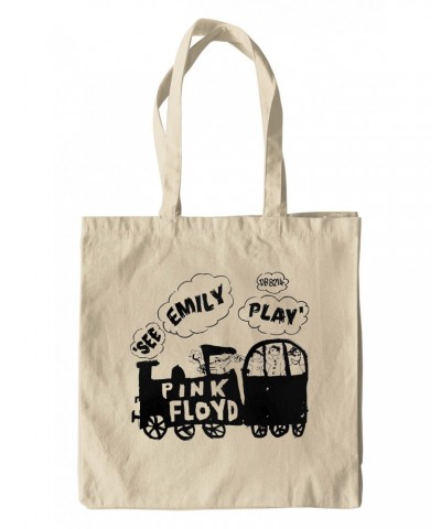 Pink Floyd Canvas Tote Bag | See Emily Play Train Sketch Bag $8.14 Bags