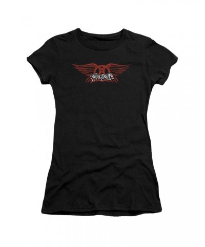 Aerosmith Juniors Shirt | WINGED LOGO Juniors T Shirt $9.80 Shirts